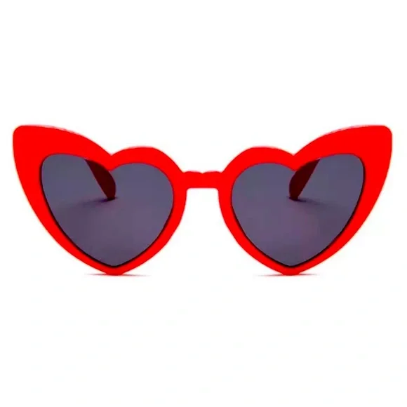 🍒3/$30 New YSL-Style “Loulou” Heart Sunglasses - Picture 2 of 5